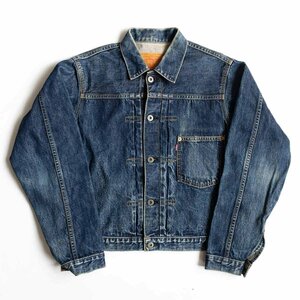 【雰囲気抜群】 LEVI'S 【 506XX BIG E デニムジャケット 】38 ファースト 1ST 日本製 インディゴ 2404135