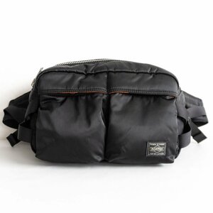 【希少】PORTER 【×STUSSY ウエストバッグ】ポーター ステューシー コラボ タンカー ナイロン 吉田カバン ボディバッグ 斜めがけ u2404039