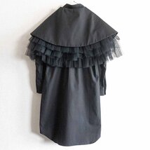 【未使用品】COMME des GARCONS 【2022SS/ ビッグカラー チュール ワンピース】XS コムデギャルソン ブラック 2309306_画像3