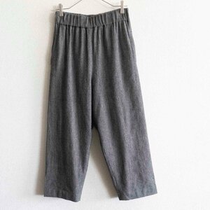 【2021年モデル】ARTS&SCIENCE 【EASY WIDE PANTS/ヘリンボーン イージー ワイドパンツ】ウール シルク コットン リネン2404226