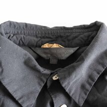 【美品】COMME des GARCONS 【2021AW/ パフスリーブ シャツワンピース】XS コムコム コムデギャルソン 製品染めブラック 2306085_画像3