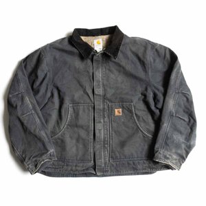 【雰囲気抜群/フェード】Carhartt【ディアボーンサンドストーンジャケット】2XL J164 PTL ぺトロール ダック カーハート 古着 u2404181