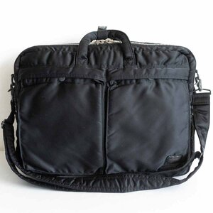 【美品/定番】PORTER 【タンカー 3WAY ブリーフケース】ポーター ビジネスバッグ リュック ショルダー ナイロン TANKER BAG u2404178