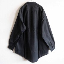 【90S/アーカイブ】Y's for men【ビッグシルエット ジップアップ シャツ】ブラック YOHJI YAMAMOTO ヨウジヤマモト 2404578_画像2