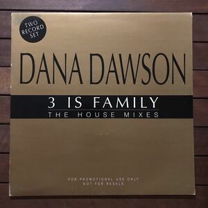 【house】Dana Dawson 3 Is Family (The House Mixes)［12inch 2枚組］オリジナル盤《R88 9595》