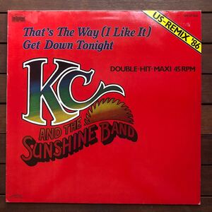 【r&b】KC & Sunshine Band / That's The Way (I Like It) _ Get Down Tonight (US Remix '86)［12inch］オリジナル盤《O-235》