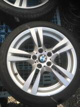 まぁまぁ綺麗 BMW X1 E84 純正ホイール 純正 アルミ Mスポーツ 225/45R18 255/40R18 ラン　フラットタイヤ 18×8J 18×9J 3シリーズ流用に_画像7