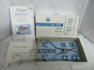 T3-65　白水貿易　Walser Matrices(ワルサー マトリックス セット) 歯科用充填器 根管スプレッダ 根管プラガ　箱付き　歯科技工