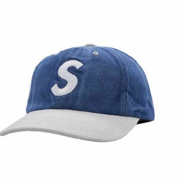 新品未使用　Supreme 2-Tone S Logo 6-Panel "Washed Denim"