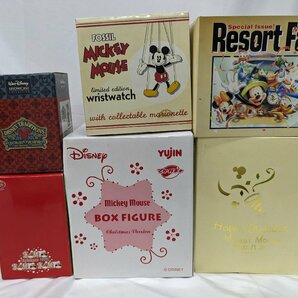 未使用 ディズニー/Disney フィギュア 腕時計などまとめ SHOWCASE トレジャーボックス FOSSIL Mickey Mouse RESORT FANの画像1