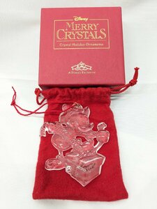 未使用保管品 ディズニー MERRY CRYSTAL クリスタル ミッキーマウス holiday ornaments Exclusive Present箱 USA