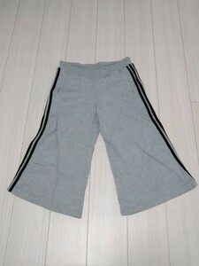 アディダス adidas レディース M スウェット ハーフパンツ グレー 