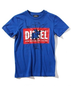 キッズ 「DIESEL KIDS」 「KIDS」半袖Tシャツ 16Y ブルー