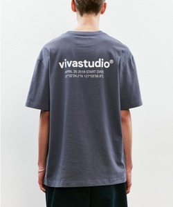 メンズ 「VIVASTUDIO」 半袖Tシャツ MEDIUM チャコールグレー