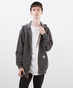 メンズ 「Carhartt」 ジップアップパーカー X-LARGE チャコールグレー