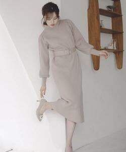 レディース 「PROPORTION BODY DRESSING」 ニットワンピース MEDIUM ベージュ