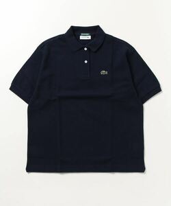 レディース 「BEAMS BOY」 「LACOSTE」半袖ポロシャツ 38 ネイビー