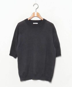 メンズ 「UNITED ARROWS」 半袖ニット SMALL ダークグレー