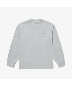 メンズ 「LACOSTE」 長袖Tシャツ 3 グレー_画像1