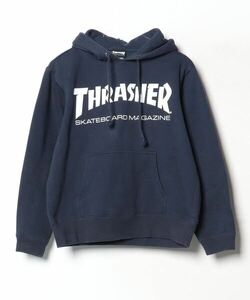 レディース 「THRASHER」 プルオーバーパーカー S ネイビー