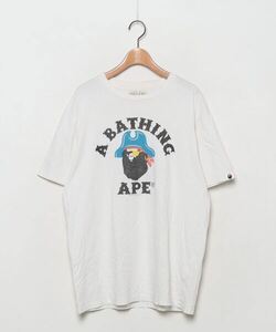 メンズ 「A BATHING APE」 半袖Tシャツ L ホワイト