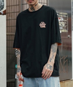 メンズ 「Subciety」 半袖Tシャツ LARGE ブラック