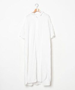 レディース 「Sunny clouds」 シャツワンピース X-LARGE ホワイト