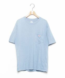 レディース 「DANTON」 ワンポイント半袖Tシャツ - ブルー