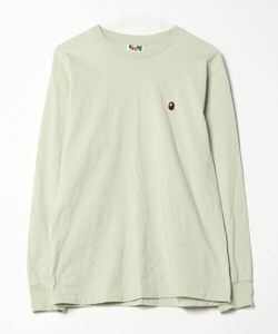 メンズ 「URSUS BAPE」 ワンポイント長袖Tシャツ M グリーン