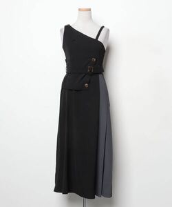 レディース 「MURUA」 サロペットスカート 1 ブラック