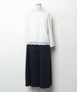 レディース 「COMME CA ISM」 セットアップ SMALL ホワイト×ネイビー