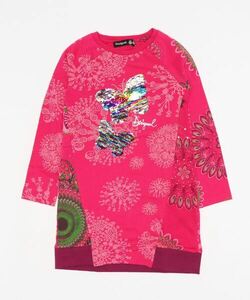 キッズ 「Desigual」 「KIDS」長袖ワンピース L レッド