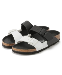 レディース 「BIRKENSTOCK」 フラットサンダル 36 ブラック×ホワイト