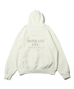 メンズ 「ANNA SUI」 プルオーバーパーカー X-LARGE ホワイト_画像1