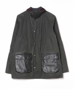 メンズ 「Barbour」 「International Gallery BEAMS」ジップアップブルゾン「Parabootコラボ」 36 オリーブ