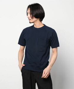 メンズ 「LOOPWHEELER」 スウェットカットソー「BEAMS PLUSコラボ」 X-LARGE インディゴブルー