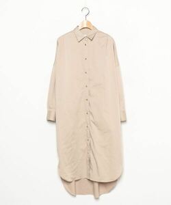 レディース 「Loungedress」 シャツワンピース FREE ベージュ