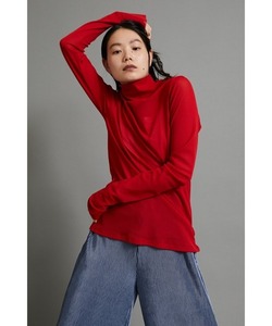 「HeRIN.CYE」 長袖カットソー FREE レッド レディース