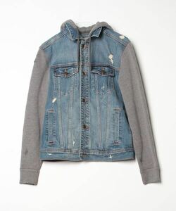 「Hollister」 デニムジャケット S ブルー メンズ