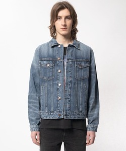 「Nudie Jeans」 デニムジャケット X-SMALL インディゴブルー メンズ