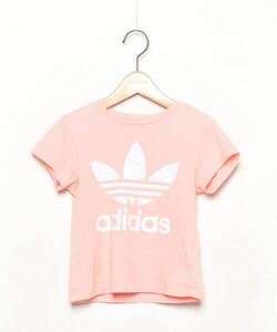 「adidas」 半袖Tシャツ 110 ピンク レディース