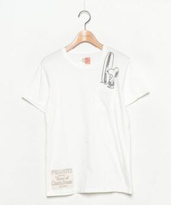 「Vintage PEANUTS」 ワンポイント半袖Tシャツ「OLD BETTY’Sコラボ」 - ホワイト レディース