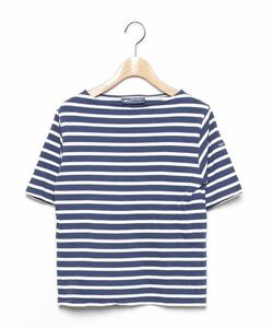 「SAINT JAMES」 ボーダー柄半袖Tシャツ XX-SMALL ネイビー レディース