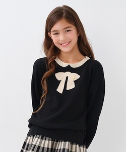 「kate spade new york kids」 「KIDS」長袖ニット L ブラック キッズ