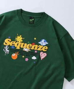 「SEQUENZ」 半袖Tシャツ X-LARGE グリーン系その他 メンズ