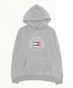 「TOMMY HILFIGER」 プルオーバーパーカー SMALL グレー メンズ