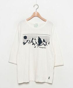 「GOHEMP」 7分袖Tシャツ L ホワイト メンズ