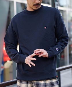 「Champion」 スウェットカットソー MEDIUM ネイビー メンズ