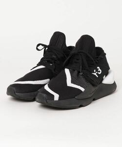 「Y-3」 ローカットスニーカー 25.0cm ブラック×ホワイト メンズ