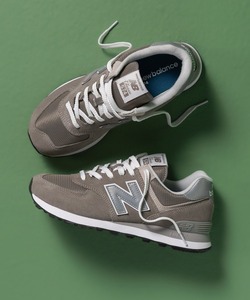 「New Balance」 ローカットスニーカー 22.5cm グレー メンズ